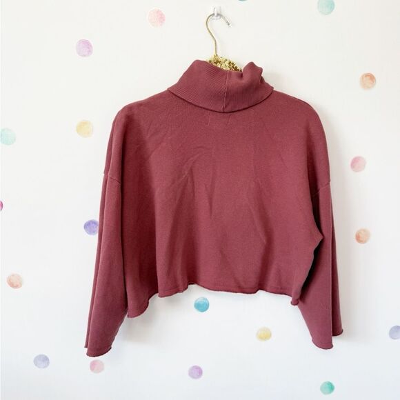 American Eagle Outfitters Dusty Rose Turtleneck Sweater - Picture 2 of 3